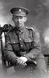 A corporal in the Sherwood Foresters.