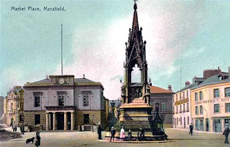 the Market Place, Mansfield, c.1905