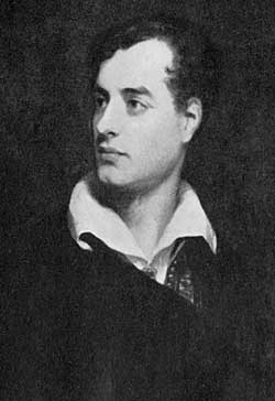 6th Lord Byron (1788-1824) by Thomas Phillips, painted in 1813.