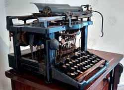 Booth's typewriter