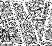 George Street and Broad Street in Nottingham, c.1900. 