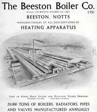 Advert for The Beeston Boiler Co. from 1932.