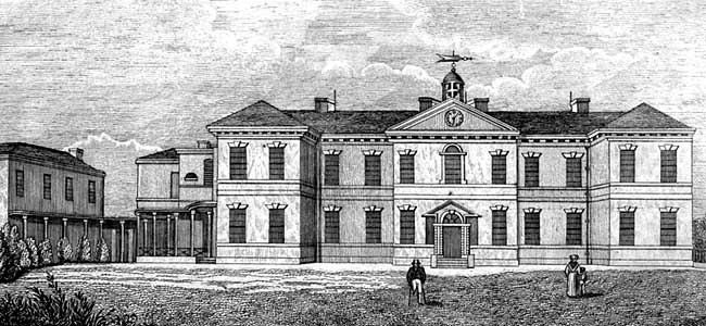 The General Hospital in the 1830s.