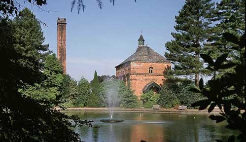 Papplewick Pumping Station from across the cooling pond (photograph © Martine Hamilton Knight).