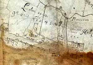 Tollerton village in 1683.