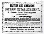Boots’ First Known Advert, 1854 (CAIS 914)