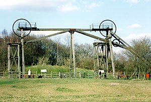 The Brinsley Colliery headstocks date from 1875.