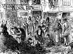 "King Cholera" as visualised by the Illustrated London News.