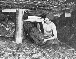 Coal mining in Hucknall, c.1910.